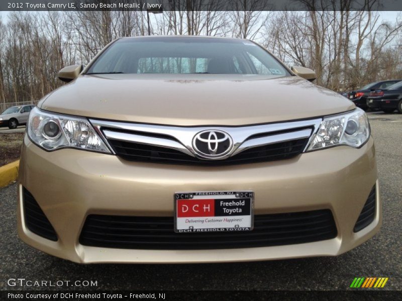 Sandy Beach Metallic / Ivory 2012 Toyota Camry LE