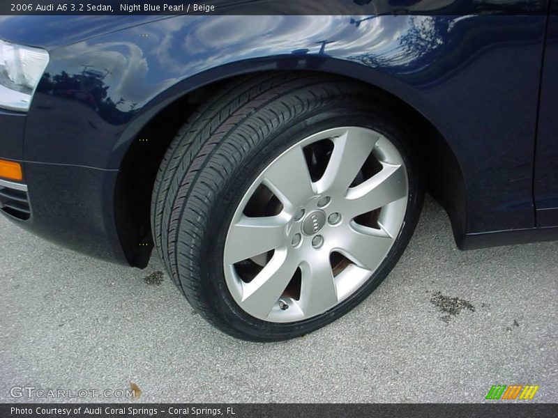 Night Blue Pearl / Beige 2006 Audi A6 3.2 Sedan