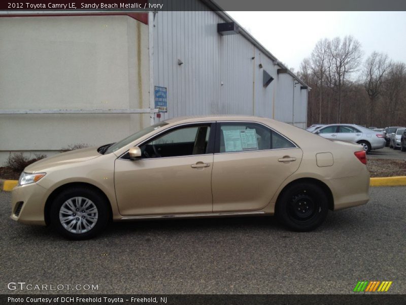 Sandy Beach Metallic / Ivory 2012 Toyota Camry LE