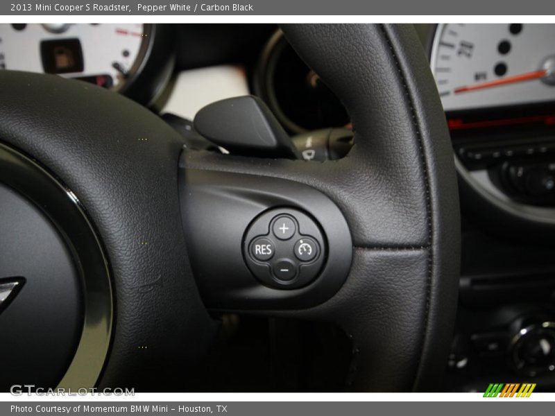 Pepper White / Carbon Black 2013 Mini Cooper S Roadster