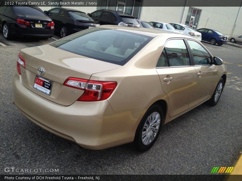 Sandy Beach Metallic / Ivory 2012 Toyota Camry LE