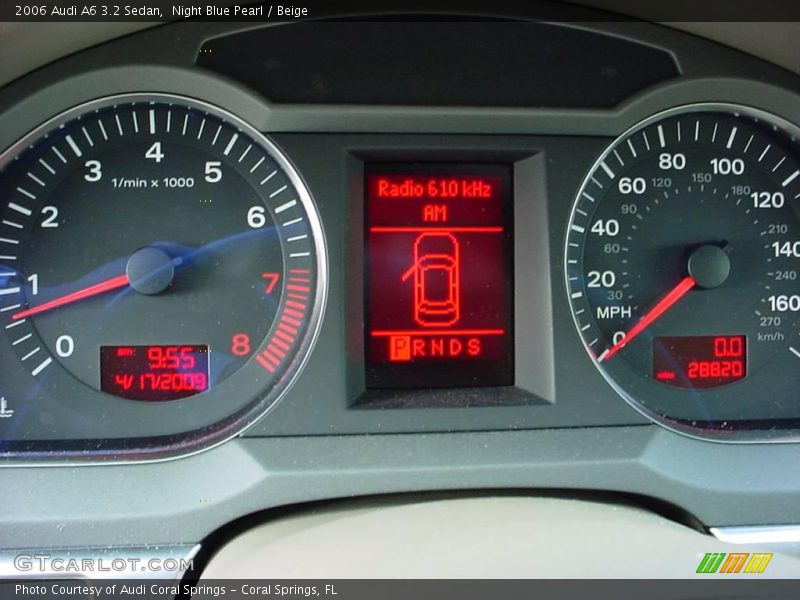 Night Blue Pearl / Beige 2006 Audi A6 3.2 Sedan