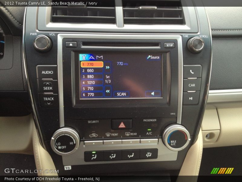 Sandy Beach Metallic / Ivory 2012 Toyota Camry LE