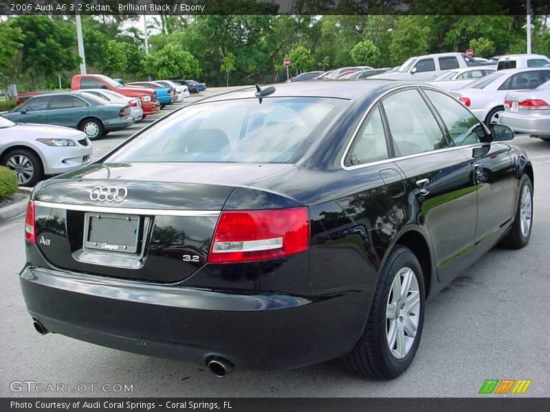 Brilliant Black / Ebony 2006 Audi A6 3.2 Sedan
