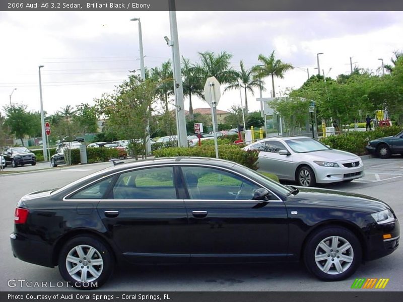 Brilliant Black / Ebony 2006 Audi A6 3.2 Sedan