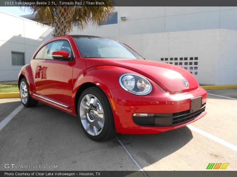 Tornado Red / Titan Black 2013 Volkswagen Beetle 2.5L