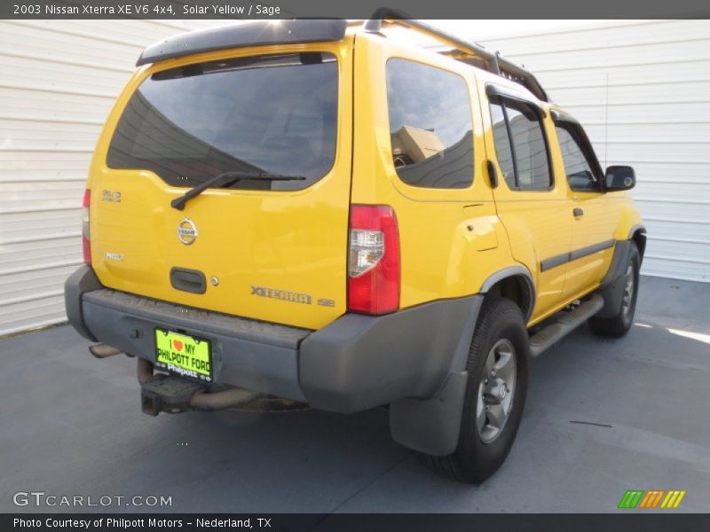 Solar Yellow / Sage 2003 Nissan Xterra XE V6 4x4