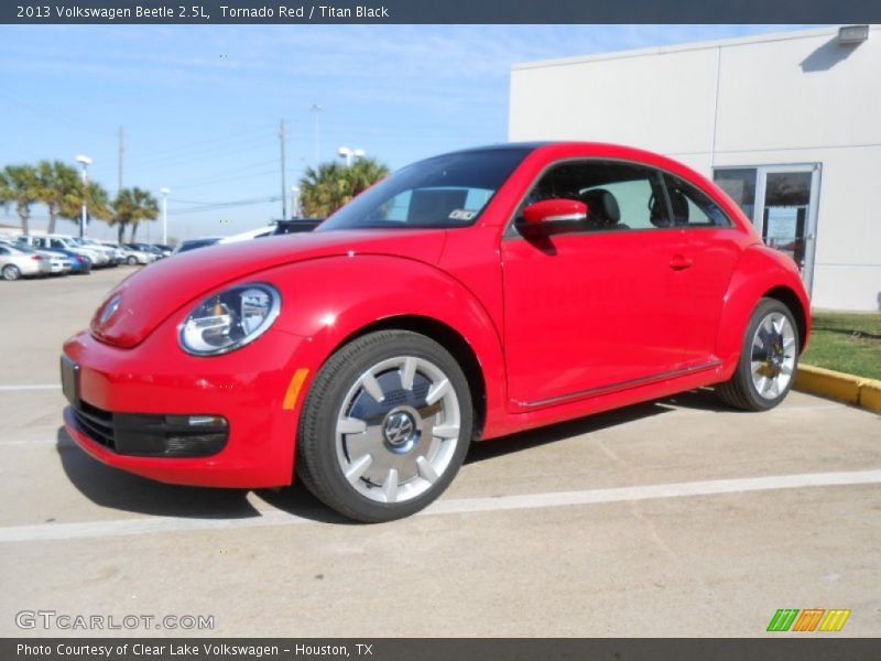 Tornado Red / Titan Black 2013 Volkswagen Beetle 2.5L