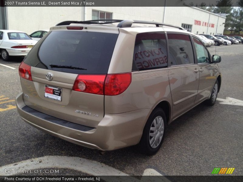 Desert Sand Mica / Taupe 2007 Toyota Sienna LE