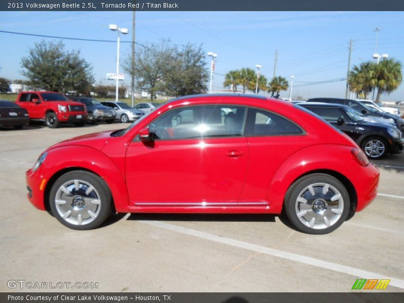 Tornado Red / Titan Black 2013 Volkswagen Beetle 2.5L