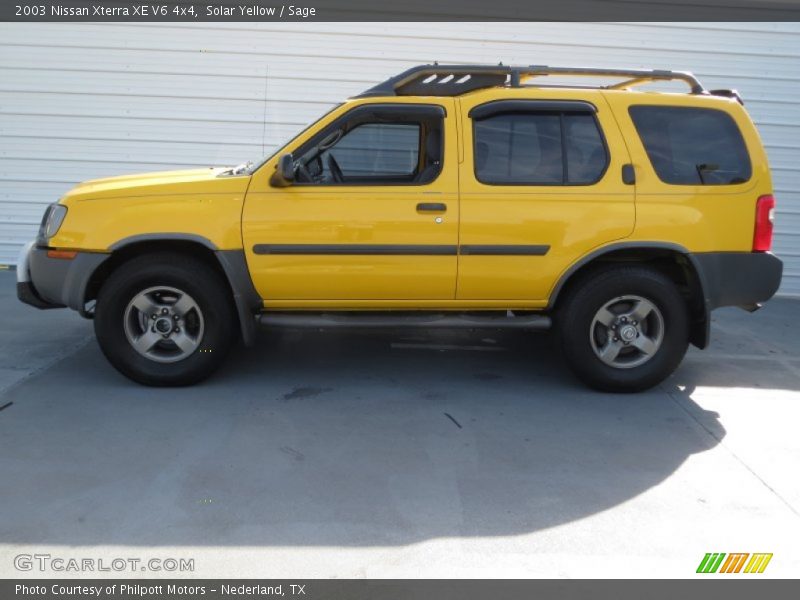 Solar Yellow / Sage 2003 Nissan Xterra XE V6 4x4