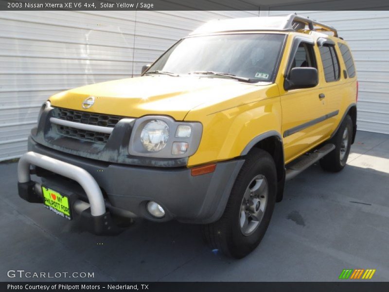Solar Yellow / Sage 2003 Nissan Xterra XE V6 4x4