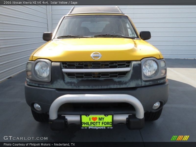 Solar Yellow / Sage 2003 Nissan Xterra XE V6 4x4
