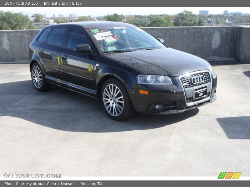 Brilliant Black / Black 2007 Audi A3 2.0T