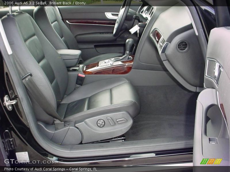 Brilliant Black / Ebony 2006 Audi A6 3.2 Sedan