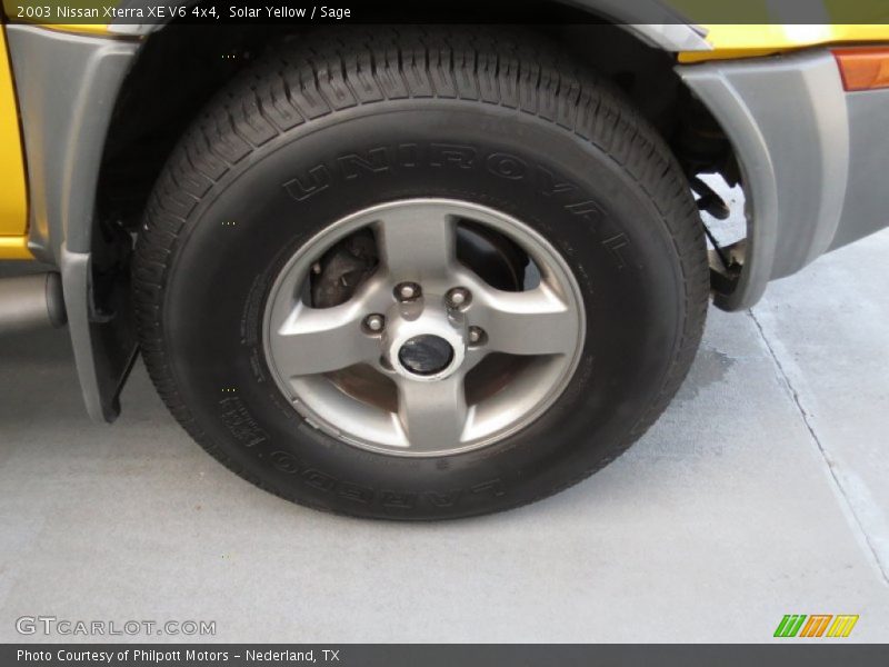 Solar Yellow / Sage 2003 Nissan Xterra XE V6 4x4