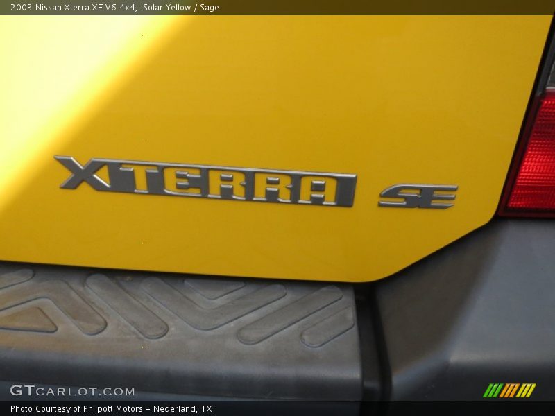 Solar Yellow / Sage 2003 Nissan Xterra XE V6 4x4