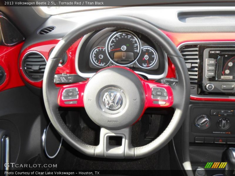 Tornado Red / Titan Black 2013 Volkswagen Beetle 2.5L
