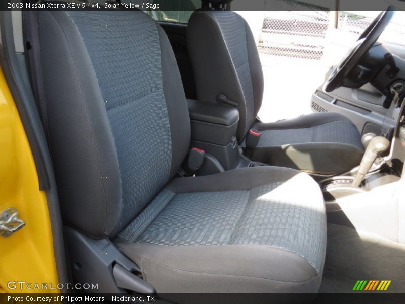 Solar Yellow / Sage 2003 Nissan Xterra XE V6 4x4