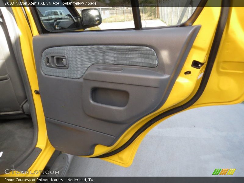 Solar Yellow / Sage 2003 Nissan Xterra XE V6 4x4
