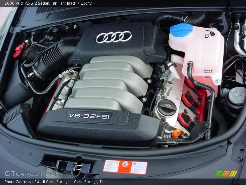 Brilliant Black / Ebony 2006 Audi A6 3.2 Sedan