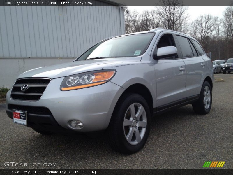 Bright Silver / Gray 2009 Hyundai Santa Fe SE 4WD