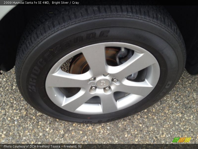Bright Silver / Gray 2009 Hyundai Santa Fe SE 4WD