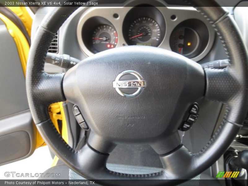 Solar Yellow / Sage 2003 Nissan Xterra XE V6 4x4