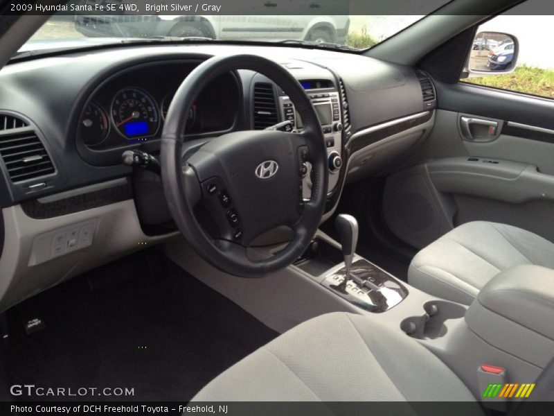 Bright Silver / Gray 2009 Hyundai Santa Fe SE 4WD