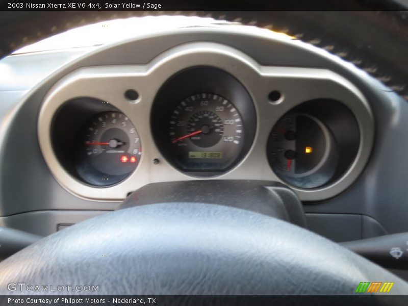 Solar Yellow / Sage 2003 Nissan Xterra XE V6 4x4