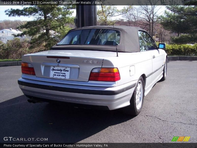 Titanium Silver Metallic / Black 1999 BMW 3 Series 323i Convertible