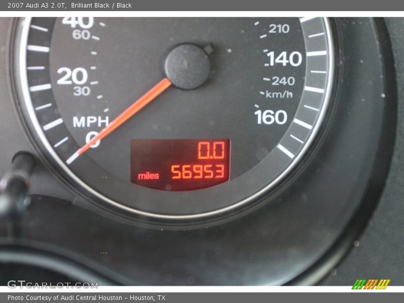 Brilliant Black / Black 2007 Audi A3 2.0T