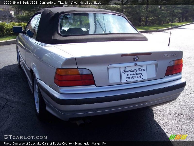 Titanium Silver Metallic / Black 1999 BMW 3 Series 323i Convertible