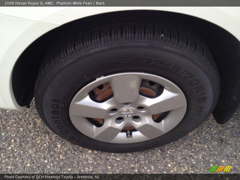 Phantom White Pearl / Black 2008 Nissan Rogue SL AWD