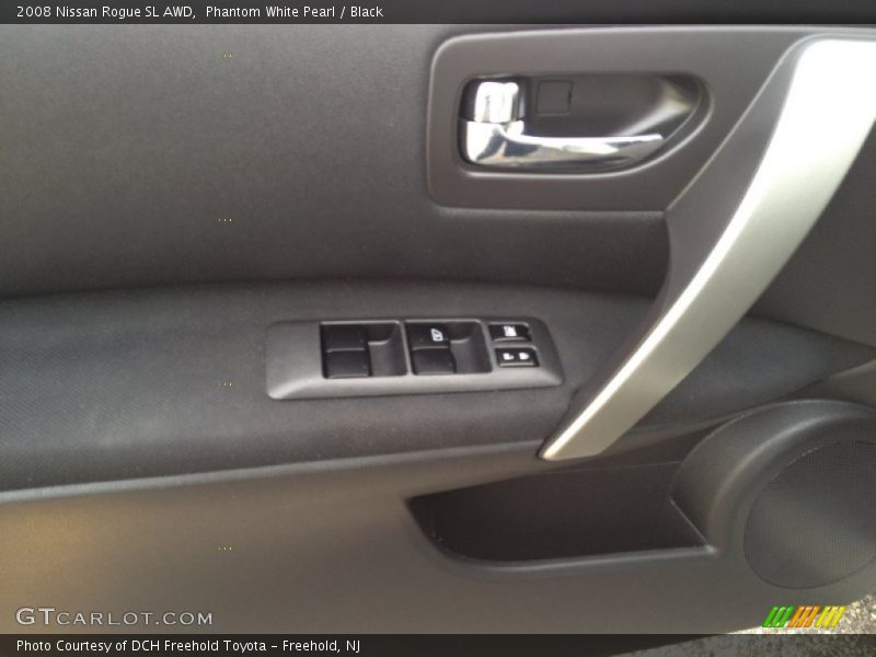 Phantom White Pearl / Black 2008 Nissan Rogue SL AWD