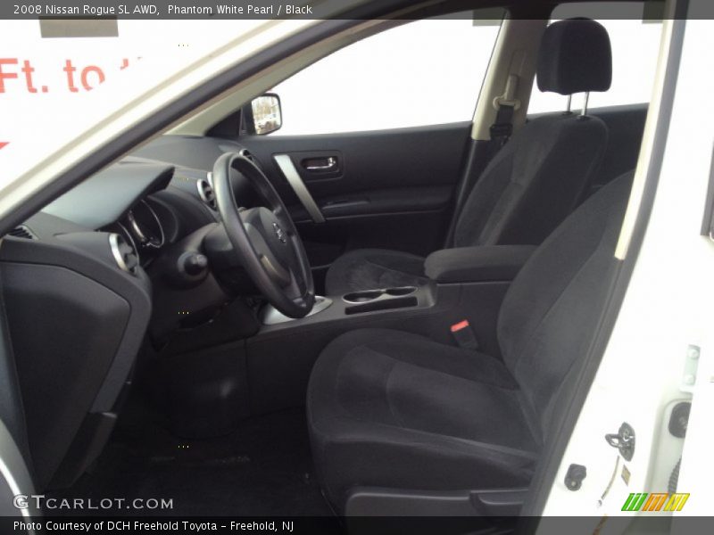 Phantom White Pearl / Black 2008 Nissan Rogue SL AWD