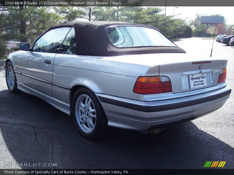 Titanium Silver Metallic / Black 1999 BMW 3 Series 323i Convertible