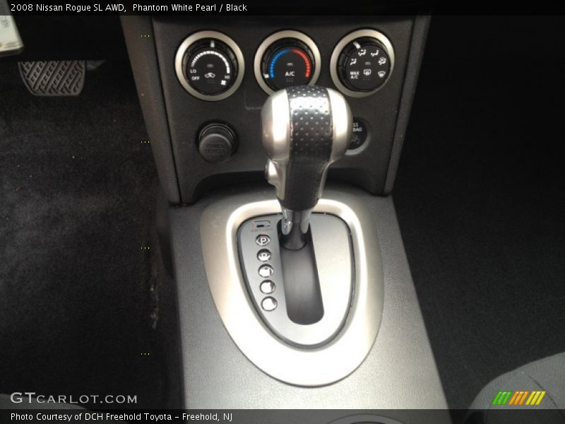 Phantom White Pearl / Black 2008 Nissan Rogue SL AWD