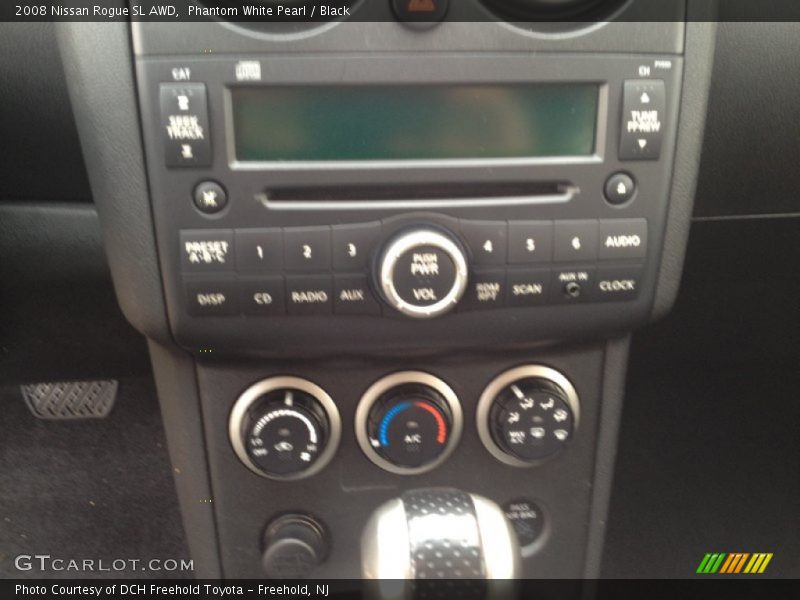 Phantom White Pearl / Black 2008 Nissan Rogue SL AWD