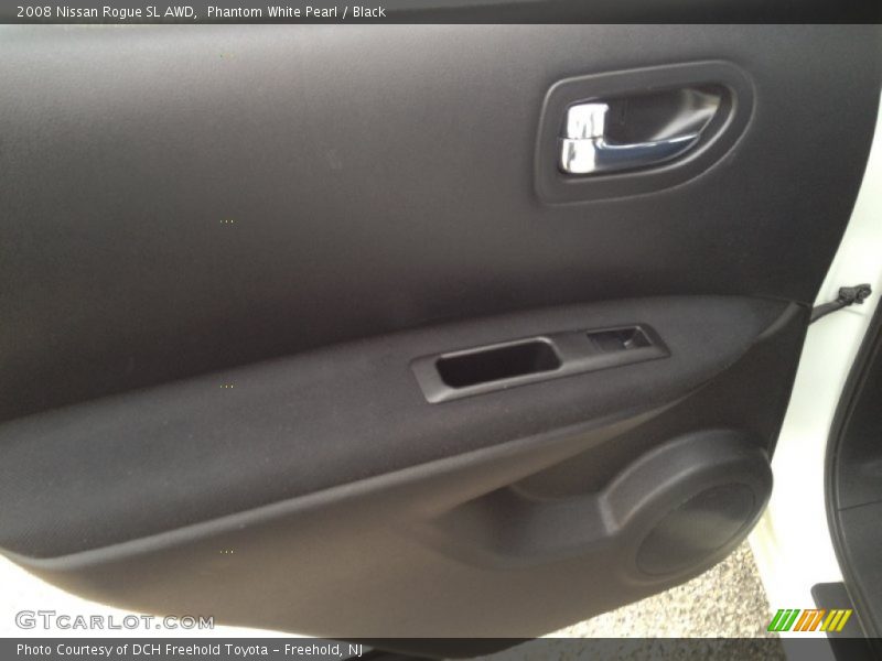 Phantom White Pearl / Black 2008 Nissan Rogue SL AWD