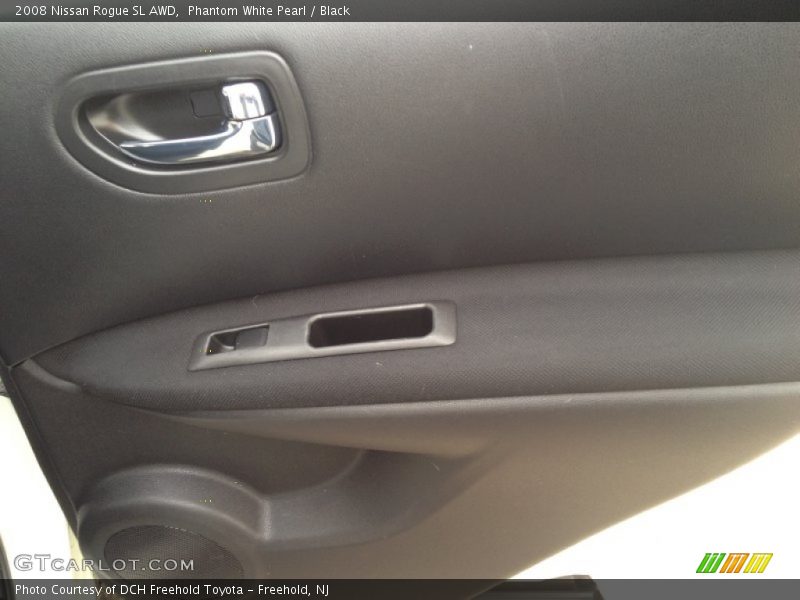 Phantom White Pearl / Black 2008 Nissan Rogue SL AWD