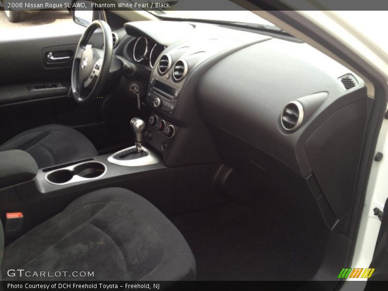 Phantom White Pearl / Black 2008 Nissan Rogue SL AWD