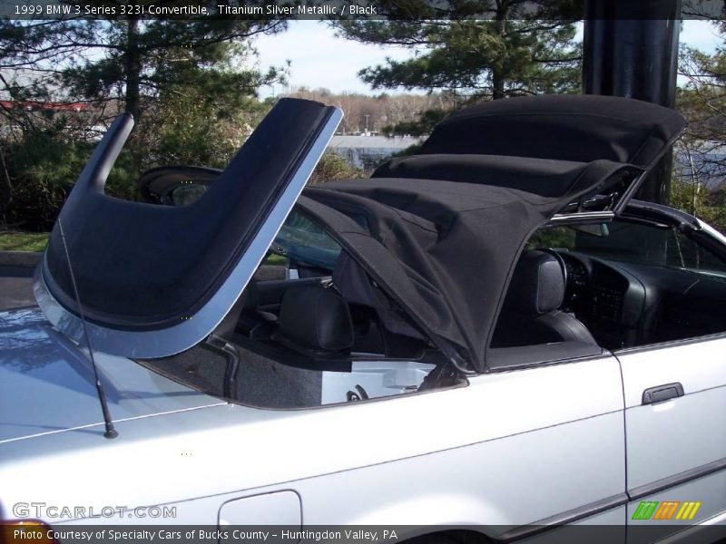 Titanium Silver Metallic / Black 1999 BMW 3 Series 323i Convertible
