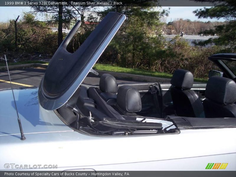 Titanium Silver Metallic / Black 1999 BMW 3 Series 323i Convertible