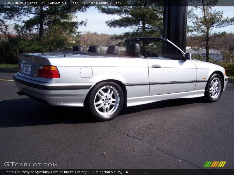 Titanium Silver Metallic / Black 1999 BMW 3 Series 323i Convertible