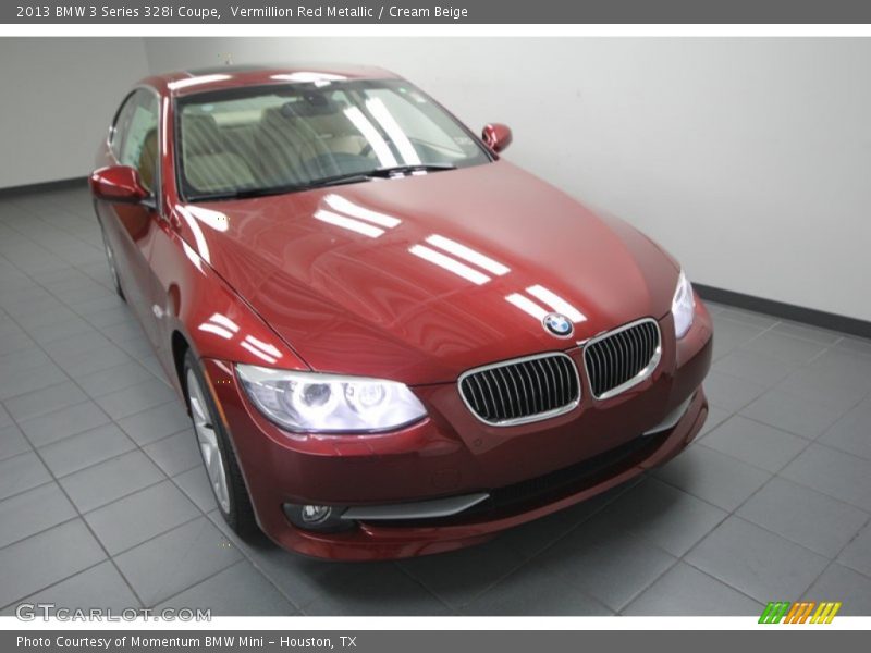 Vermillion Red Metallic / Cream Beige 2013 BMW 3 Series 328i Coupe