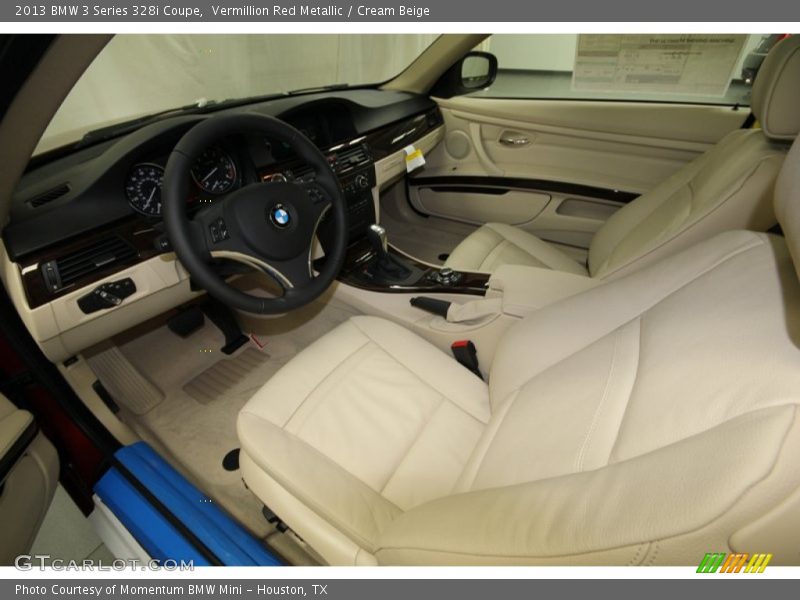 Vermillion Red Metallic / Cream Beige 2013 BMW 3 Series 328i Coupe