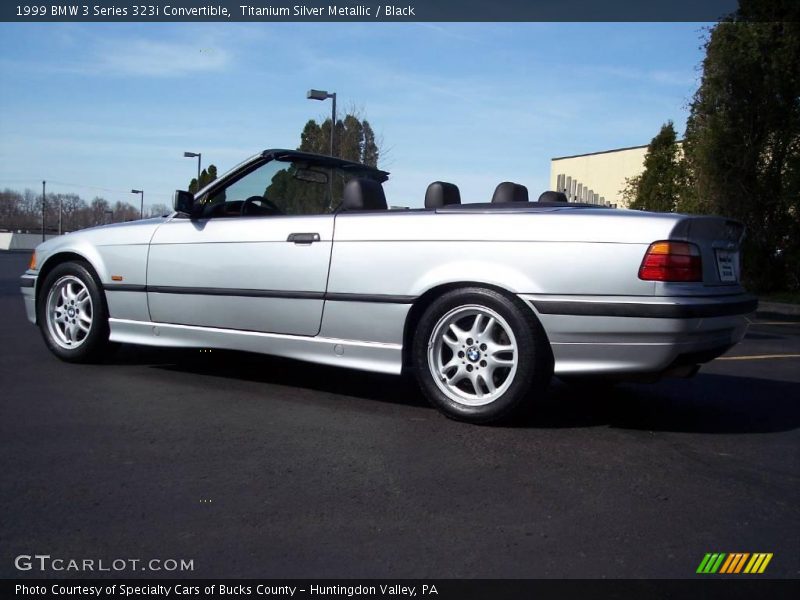 Titanium Silver Metallic / Black 1999 BMW 3 Series 323i Convertible