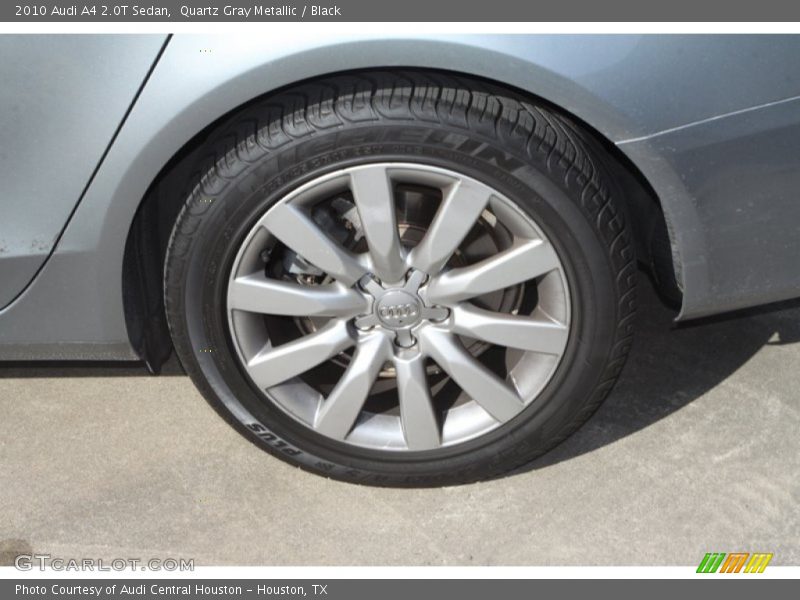 Quartz Gray Metallic / Black 2010 Audi A4 2.0T Sedan