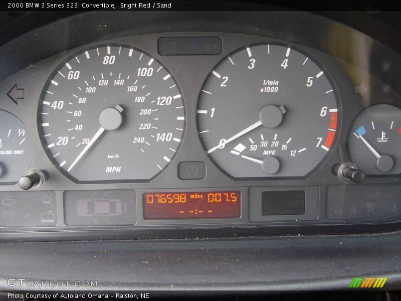 Bright Red / Sand 2000 BMW 3 Series 323i Convertible